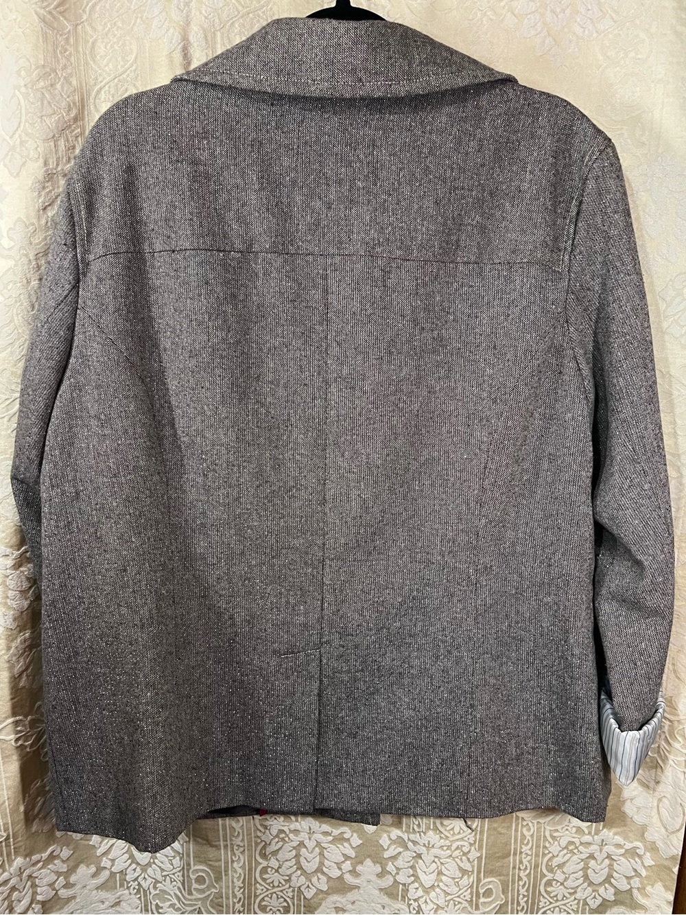 Bob Timberlake Vintage Metallic Tweed Blazer Jacket XXL Zip Pockets - Picture 3 of 10